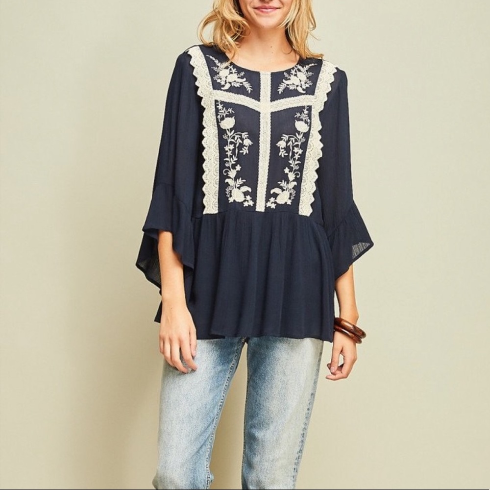 Embroidered Bohemian Top - Picture 6 of 6